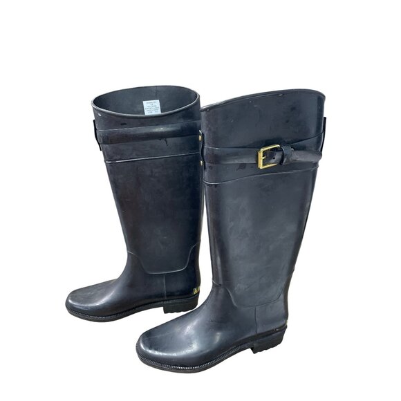Lauren Ralph Lauren Womens Rossalyn Black Rain Boots Size 6B SKU 8967 - Picture 3 of 16